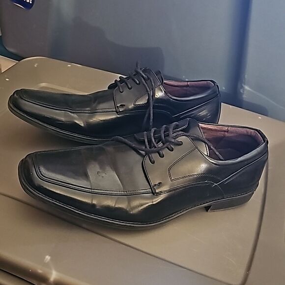 Men's Black dress shoes. Freeman Colter size 12M - Picture 1 of 7